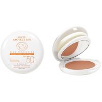 Maquillaje compacto dorado SPF50 AVÉNE, bote 10 g