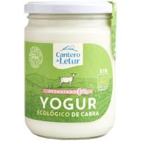 Yogur ecológico de cabra 0% CANTERO DE LETUR, frasco 420 g