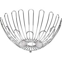 Frutero metálico redondo 6250 VERSA, 29,5x29,5x8,5 cm