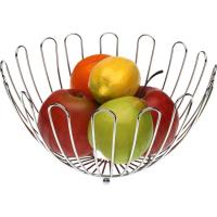 Frutero metálico redondo 6250 VERSA, 29,5x29,5x8,5 cm
