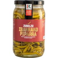Guindillas de Ibarra selecta EUSKO LABEL ZUBELZU, frasco 725 g