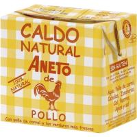 Caldo natural de pollo ANETO, brik 500 ml