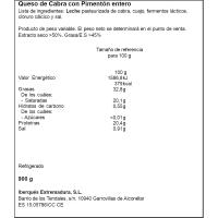 Queso de cabra al pimentón IBERQUES, pieza 900 g