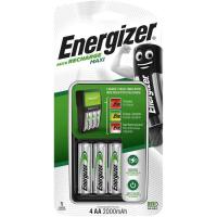 Cargador de pilas Maxi AA y AAA, con 4 pilas AA 2000 mAh incluidas ENERGIZER, 1 ud Cargador de pilas Maxi AA y AAA, con 4 pilas AA 2000 mAh incluidas ENERGIZER, 1 ud