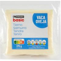 Queso tierno EROSKI BASIC, cuña 375 g
