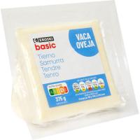 Queso tierno EROSKI BASIC, cuña 375 g