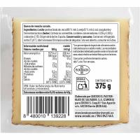 Queso curado mezcla EROSKI BASIC, cuña 375 g