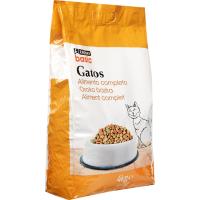 Alimento completo para gato EROSKI BASIC, saco 4 kg