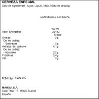 Cerveza SAN MIGUEL, pack lata 28x33 cl