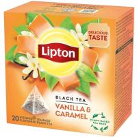 Té de vainilla-caramelo LIPTON, caja 20 sobres