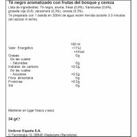 Té con frutas del bosque LIPTON, caja 20 sobres
