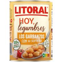 Garbanzos Hoy Legumbres LITORAL, lata 440 g