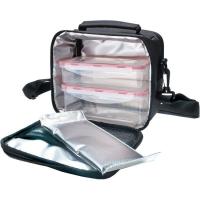 Bolsa isotérmica Minilunch negro IRIS, 2 herméticos 600ml y 800ml