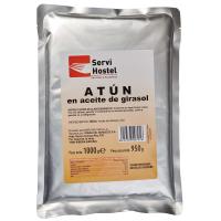 Atún en aceite de girasol SERVIHOSTEL, bolsa 1 kg