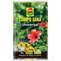 Sustrato universal para plantas interior y exterior COMPO, saco 5 litros Sustrato universal para plantas interior y exterior COMPO, saco 5 litros
