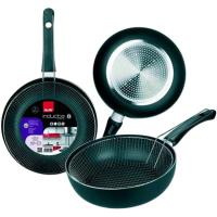 Sartén freidora de aluminio con cestillo Inducta, apto para todo tipo de cocinas, IBILI, Ø26cm