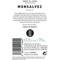 MONSALVEZ ardo beltza haritza R. del Duero, botila 75 cl