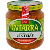Lenteja cocida GUTARRA, frasco 400 g