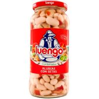 Alubia cocida con setas LUENGO, frasco 400 g