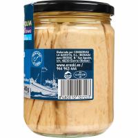 Bonito del norte en aceite de oliva EROSKI, frasco 400 g