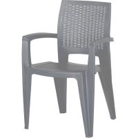 Sillón de resina antracita CARIBE, 1 ud