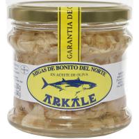 Migas de bonito en aceite de oliva ARKALE, frasco 340 g