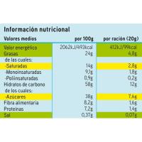 Snacks de chocolate negro EROSKI, caja 200 g