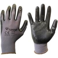 EN988 nitriloz estalitako nylon eskularrua, 9. neurria, 1 pare