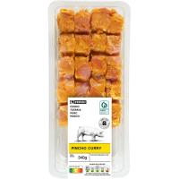Pincho de cerdo al curry EROSKI, 4 uds., bandeja 340 g Pincho de cerdo al curry EROSKI, 4 uds., bandeja 340 g