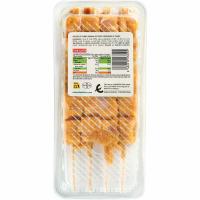 Pincho de cerdo al curry EROSKI, 4 uds., bandeja 340 g