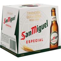 Cerveza SAN MIGUEL, pack botellín 12x25 cl