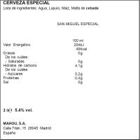 Cerveza SAN MIGUEL, pack botellín 12x25 cl