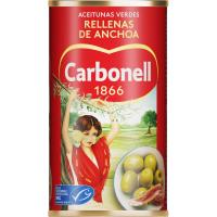Aceitunas rellenas CARBONELL, lata 150 g