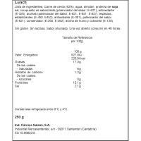 SALAMI luncha, zorroa 250 g