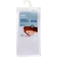 Funda de almohada impermeable, 100% algodón EROSKI