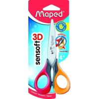 Tijera escolar para zurdos, inox, 13 cm, punta roma MAPED, 1 ud