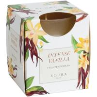 Vela decorativa vaso, perfumada, vainilla intensa, 80x60 mm ROURA, 1 ud