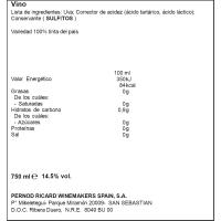 Vino Tinto Roble R. del Duero TARSUS, botella 75 cl