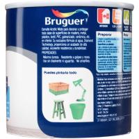 Esmalte acrílico mate blanco permanente BRUGUER, 250ml