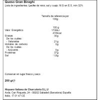Queso GRAN BIRAGHI, cuña 200 g