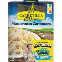 Macarrones a la carbonara CARRETILLA, bandeja 325 g