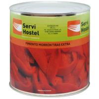 Pimiento morrón extra en tiras SERVIHOSTEL, lata 3 kg