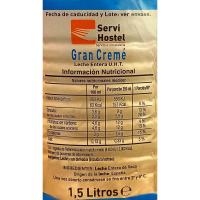 Leche gran creme entera SERVIHOSTEL, botella 1,5 litros