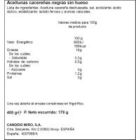 Aceitunas negras sin hueso SERPIS, pack 2x85 g