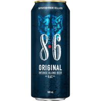 Cerveza original 8.6, lata 50 cl