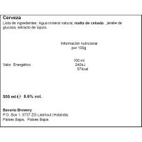 Cerveza original 8.6, lata 50 cl