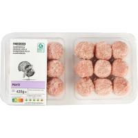 Albóndigas de pavo EROSKI, bandeja 420 g