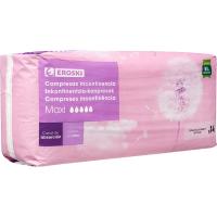Compresa de incontinencia maxi EROSKI, paquete 14 uds