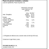 Pipas aguasal FACUNDO, bolsa 150 g
