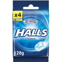 HALLS eukalipto karamelua azukrerik gabe, sorta 4x32 g